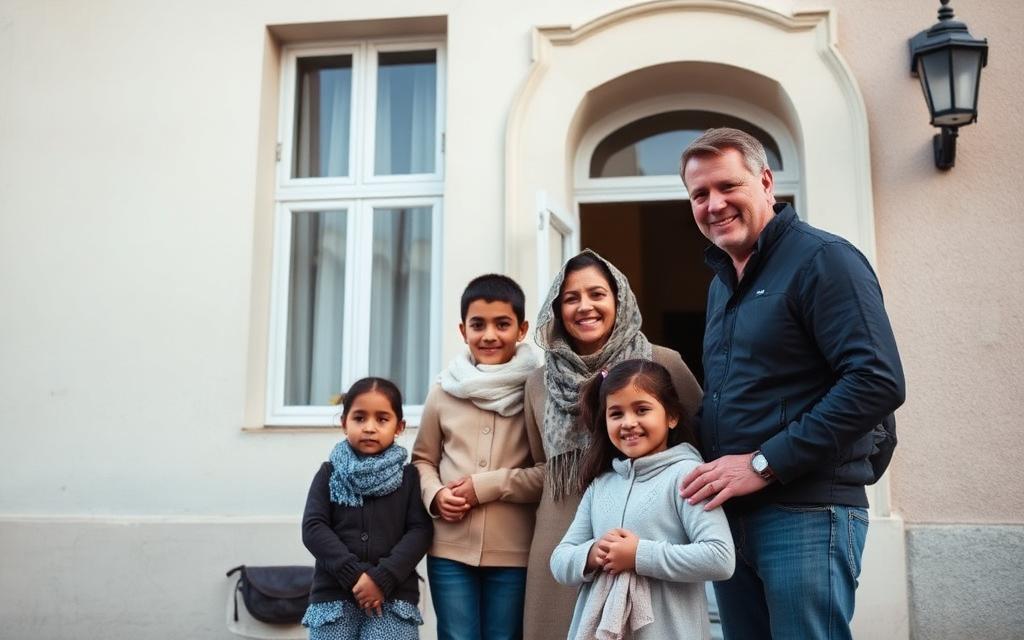 Family receiving housing support
