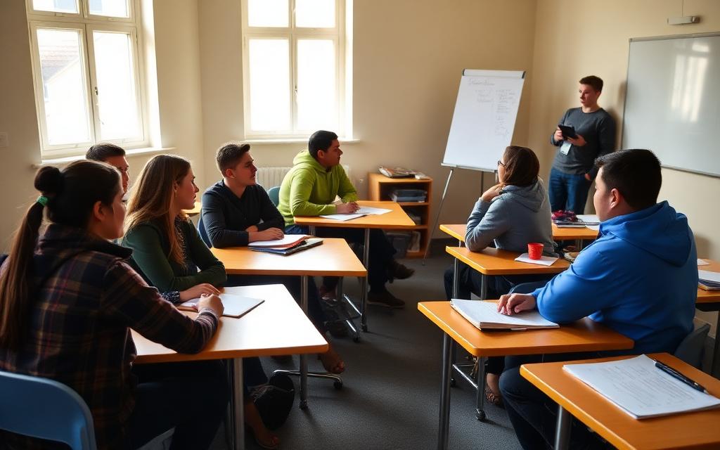 Language class for migrants